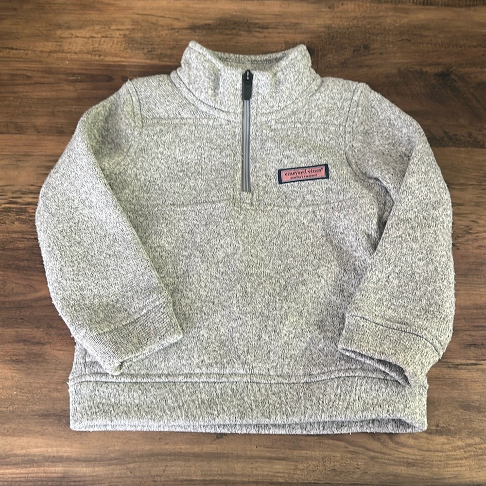 Vineyard Vines Toddler Boys Heather Gray Shep Shirt | Size 3T